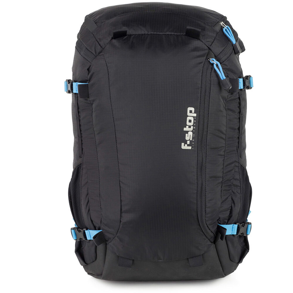 Mochila f-stop Kashmir UL 30L Bundle Esenciales (Negro/Azul) - Nylon Ripstop Laminado TPU, Webbing