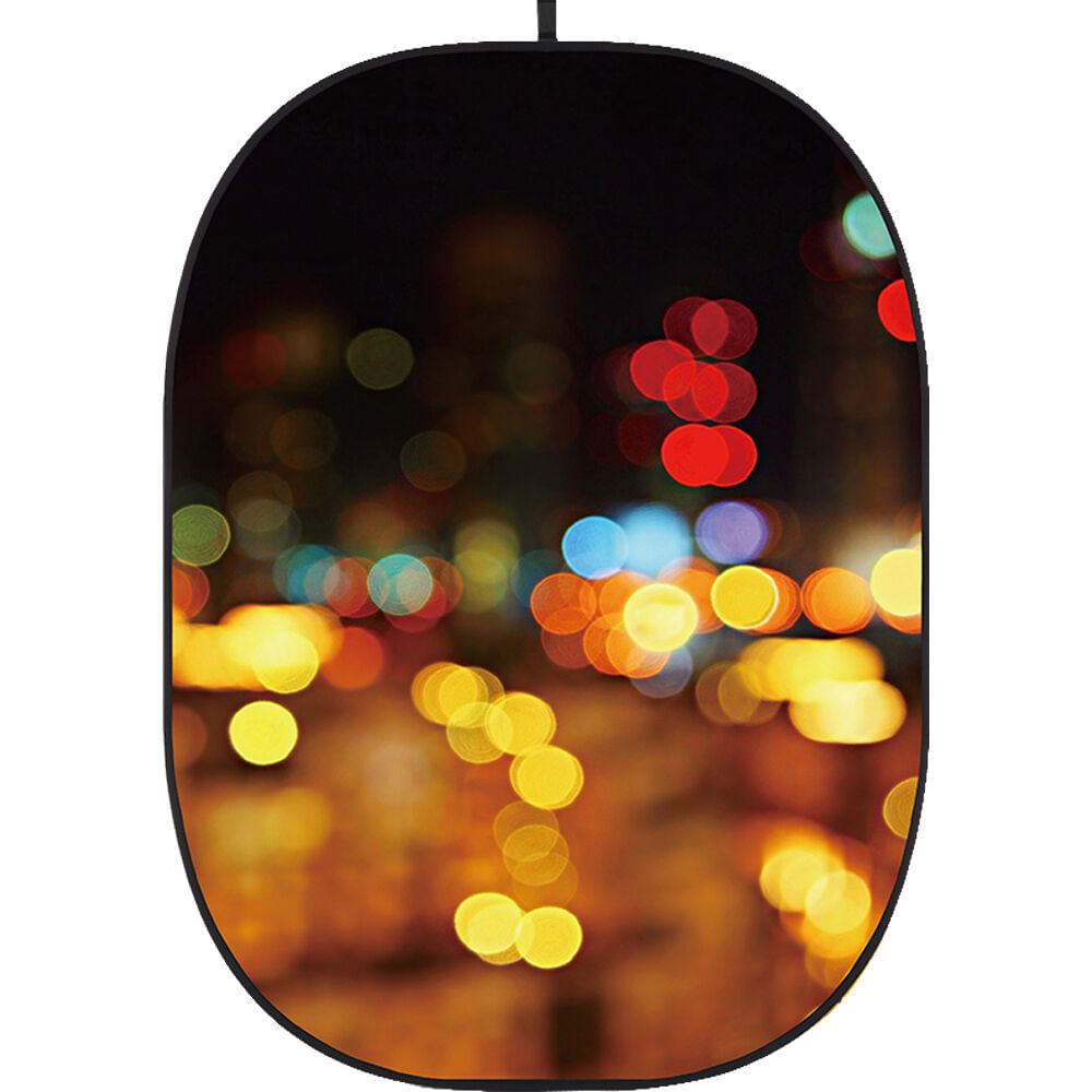 Fondo Colapsable Godox 5 x 6' (Textura Bokeh 5) - Sin Arrugas, Marco Autosoportante, Ideal para Pro