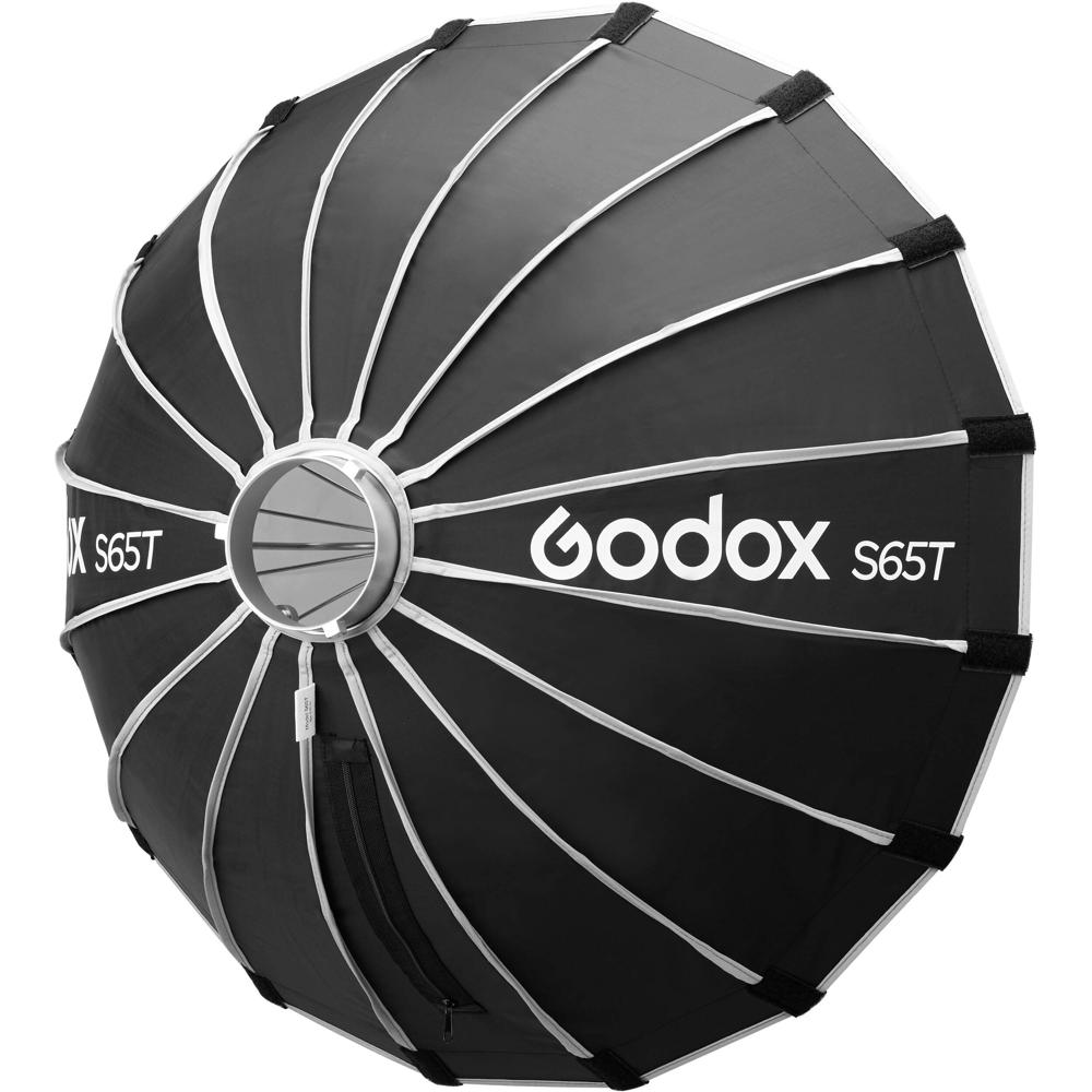 Godox Softbox Umbrella de Liberación Rápida (25.6"") - Luz Suave y Difusa, Diseño Plegable, Difusore