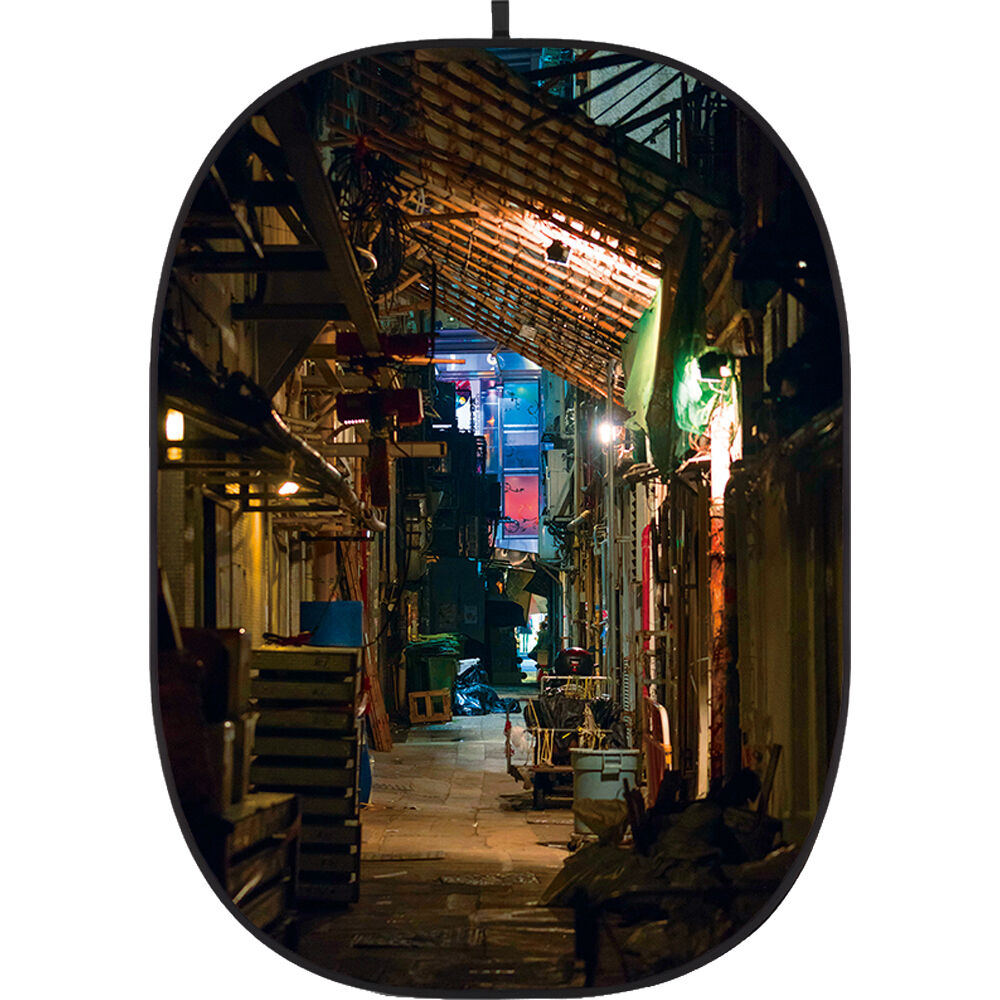 Fondo Colapsable Godox 5 x 6' (Street 4) - Sin Arrugas, Estructura Autosoportante, Ideal para Produ