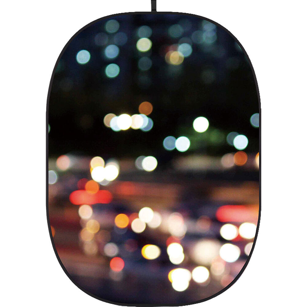 Fondo Colapsable Godox 5 x 6' (Textura Bokeh 6) - Sin Arrugas, Marco Autosoportante, Ideal para Pro