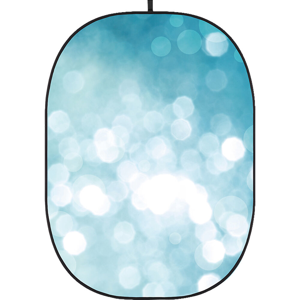 Fondo Colapsable Godox 5 x 6' (Textura Bokeh 8) - Sin Arrugas, Marco Autosoportante, Ideal para Pro