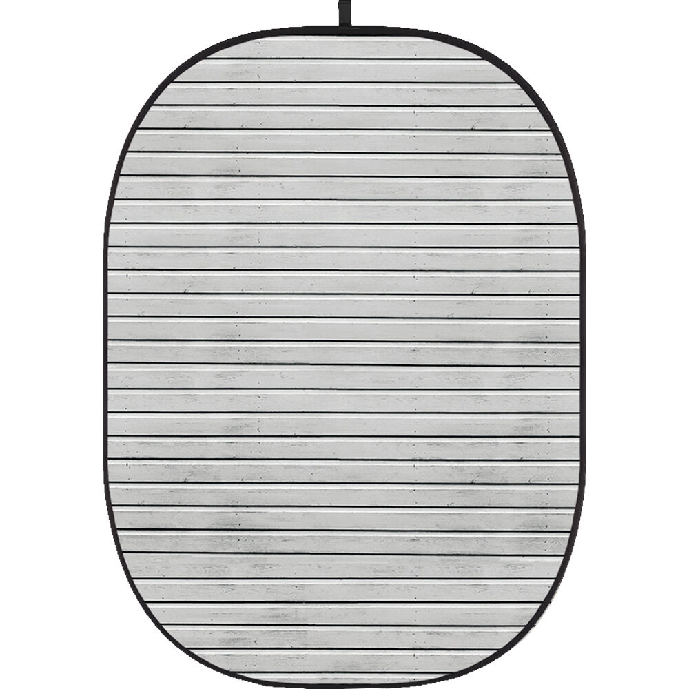 Fondo Colapsable Godox 5 x 6' (Pared de Madera 3) - Sin Arrugas, Estructura Autosoportante, Ideal p