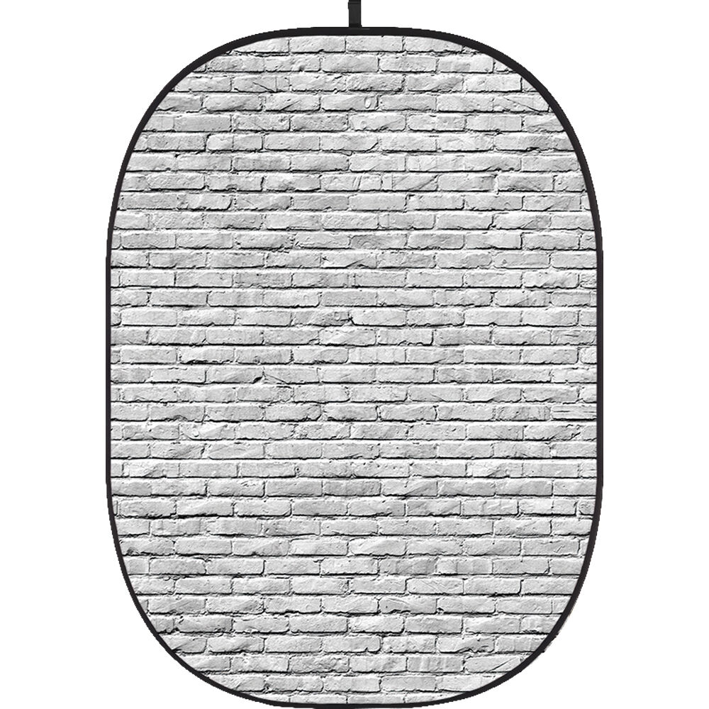 Fondo Colapsable Godox 5 x 6' (Pared de Ladrillo 3) - Sin Arrugas, Estructura Autosoportante, Ideal