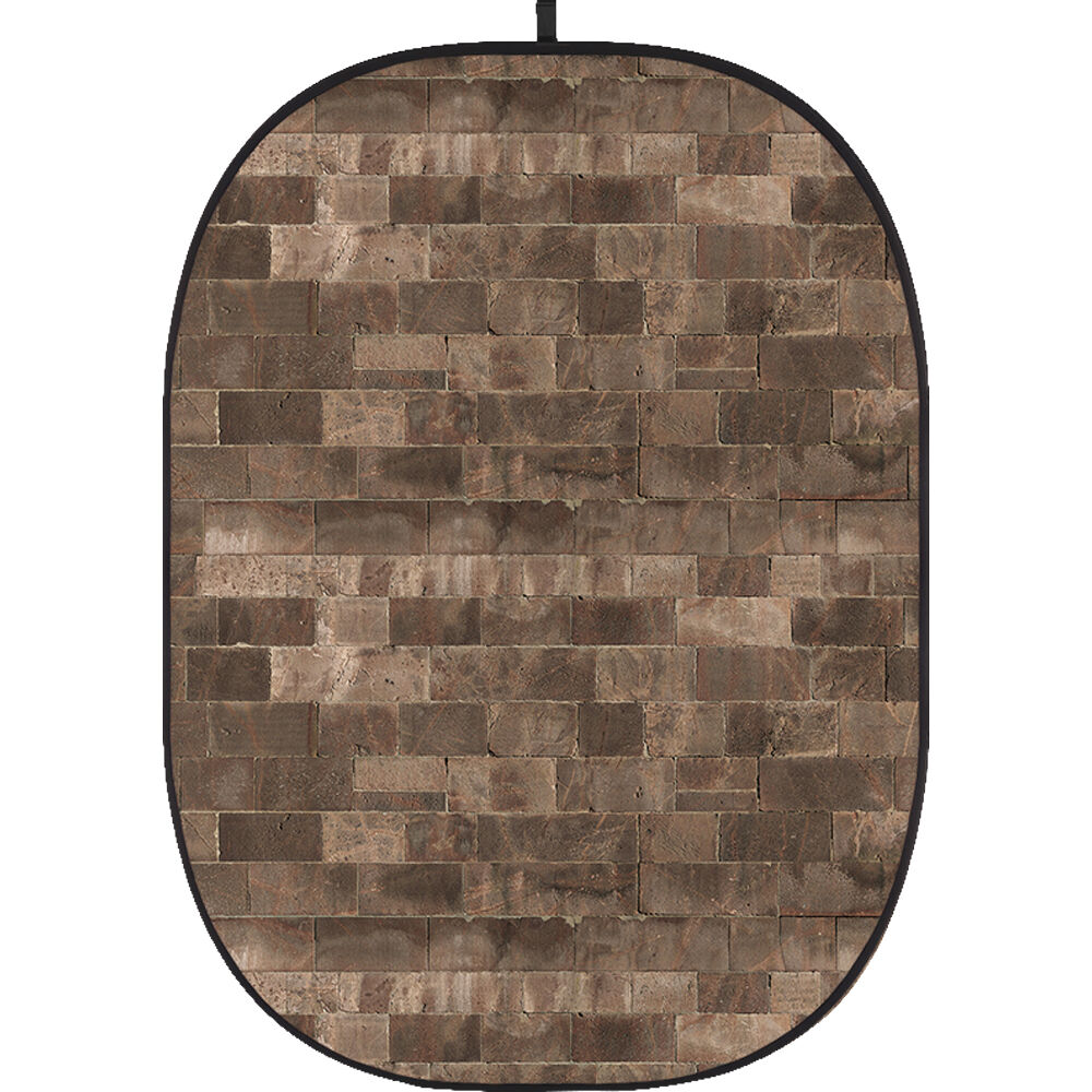 Fondo Colapsable Godox 5 x 6' (Pared de Ladrillo 13) - Sin Arrugas, Estructura Autosoportante, Idea