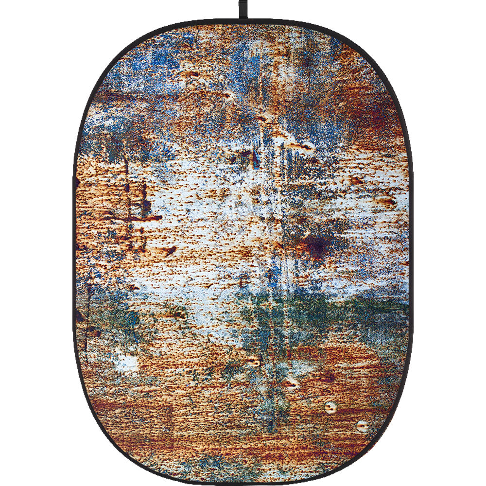 Fondo Colapsable Godox 5 x 6' (Pared Oxidada 3) - Sin Arrugas, Estructura Autosoportante, Ideal par