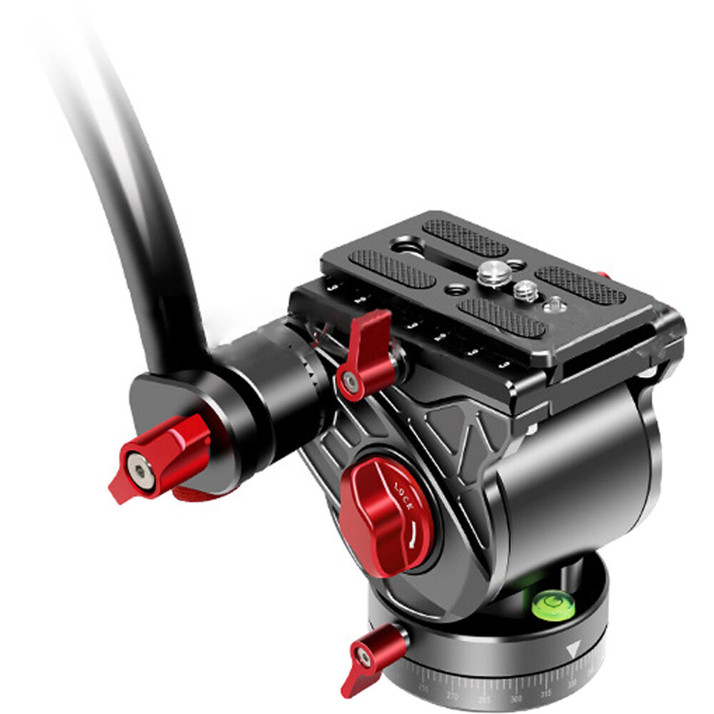 Cabezal de Video Fluido DigitalFoto Solution Limited DF-8153 con Base Plana, Placa de Liberación Rá