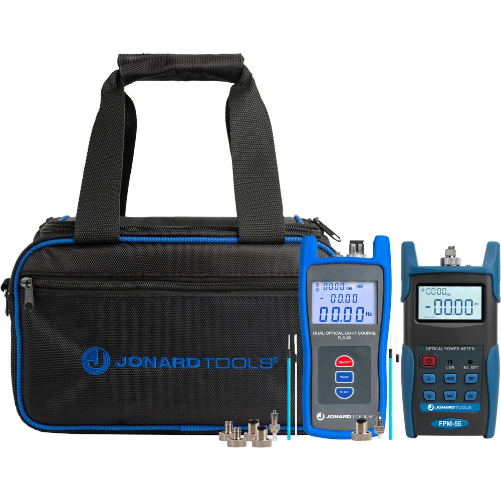 Kit de Medidor de Potencia de Fibra Óptica Jonard Tools FPL-5555 con Almacenamiento de Datos y Fuent 1772858-REG Kit de Medidor de Potencia de Fibra Óptica Jonard Tools FPL-5555 con Almacenamiento de Datos y Fuent 1772858-REG