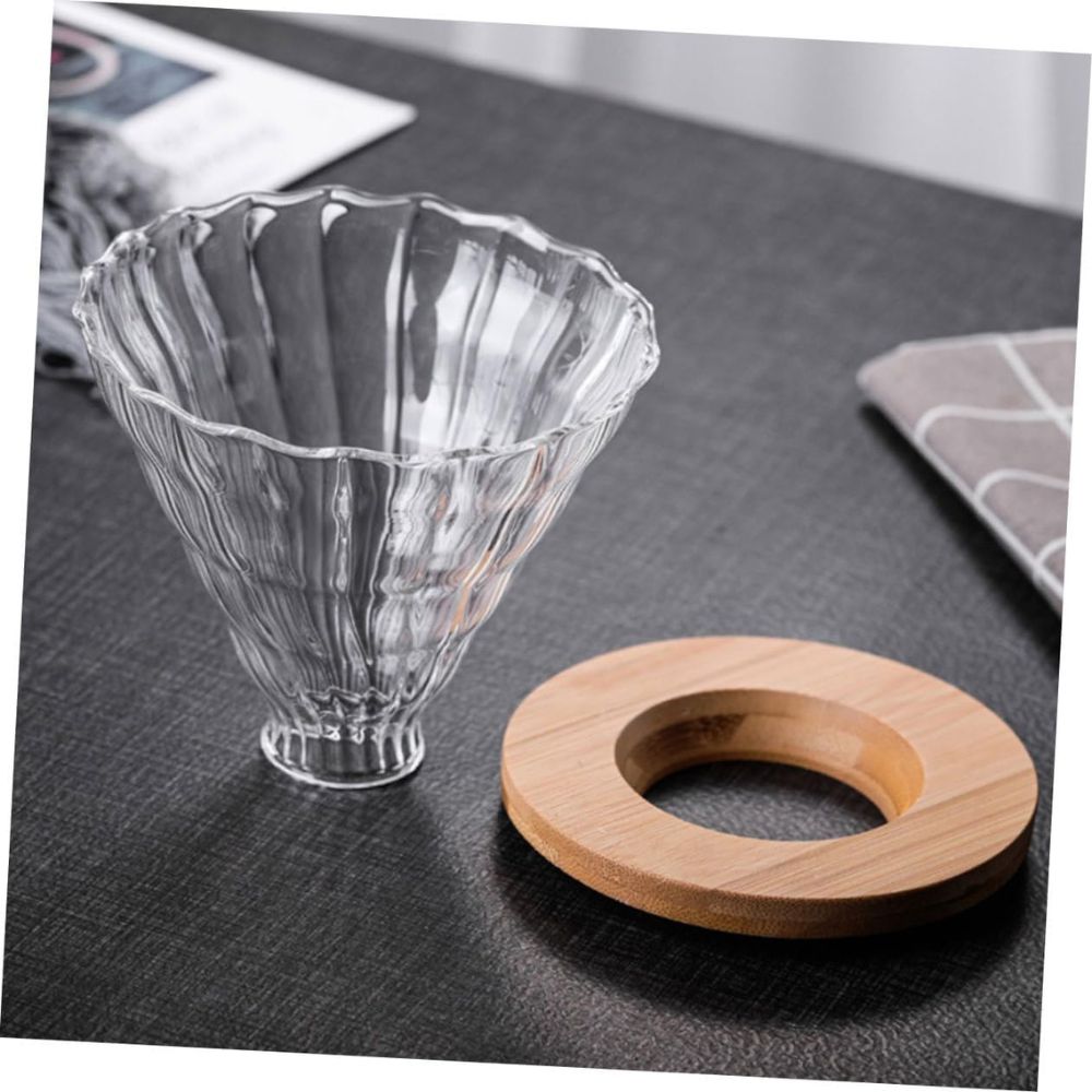 Dripper con base de madera y v60 de vidrio