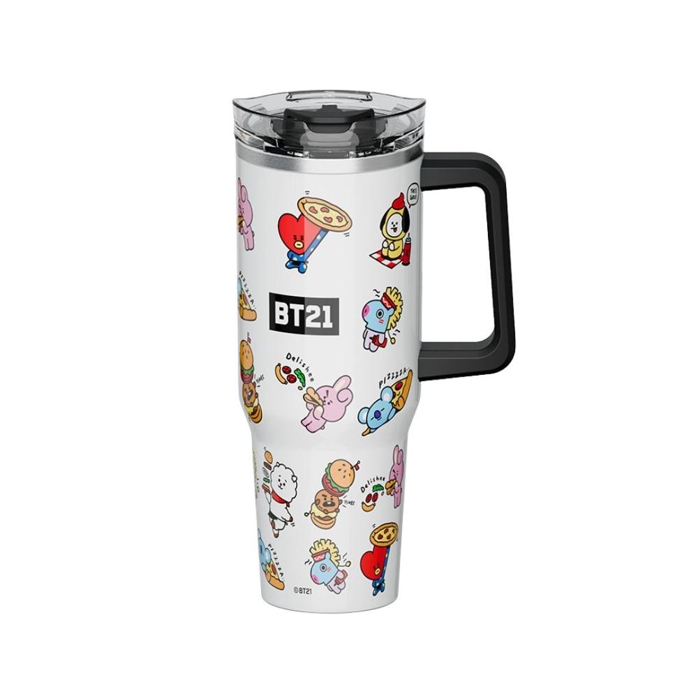 Mug Termo BT21 BTS Kpop Kawai Chibi con asa 1200 ML