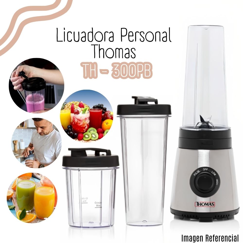 LICUADORA PERSONAL BLENDER THOMAS TH-300PB LICUADORA PERSONAL BLENDER THOMAS TH-300PB