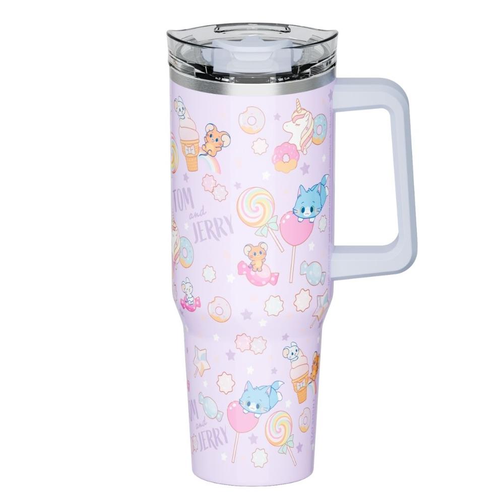 Mug Termo Gokko Tom y Jerry kawai Chibi con asa 1200 ML Mug Termo Gokko Tom y Jerry kawai Chibi con asa 1200 ML