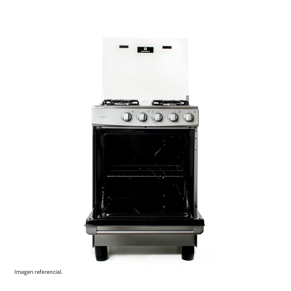 Cocina Indurama Vernet 24"" Gris 4 Hornillas