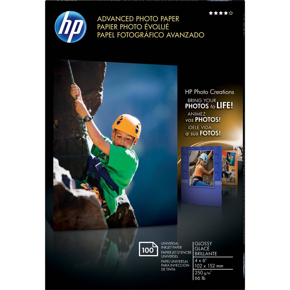 HP Papel Fotográfico Avanzado Inkjet Sin Bordes Brillante (A6) 4x6 HP Papel Fotográfico Avanzado Inkjet Sin Bordes Brillante (A6) 4x6