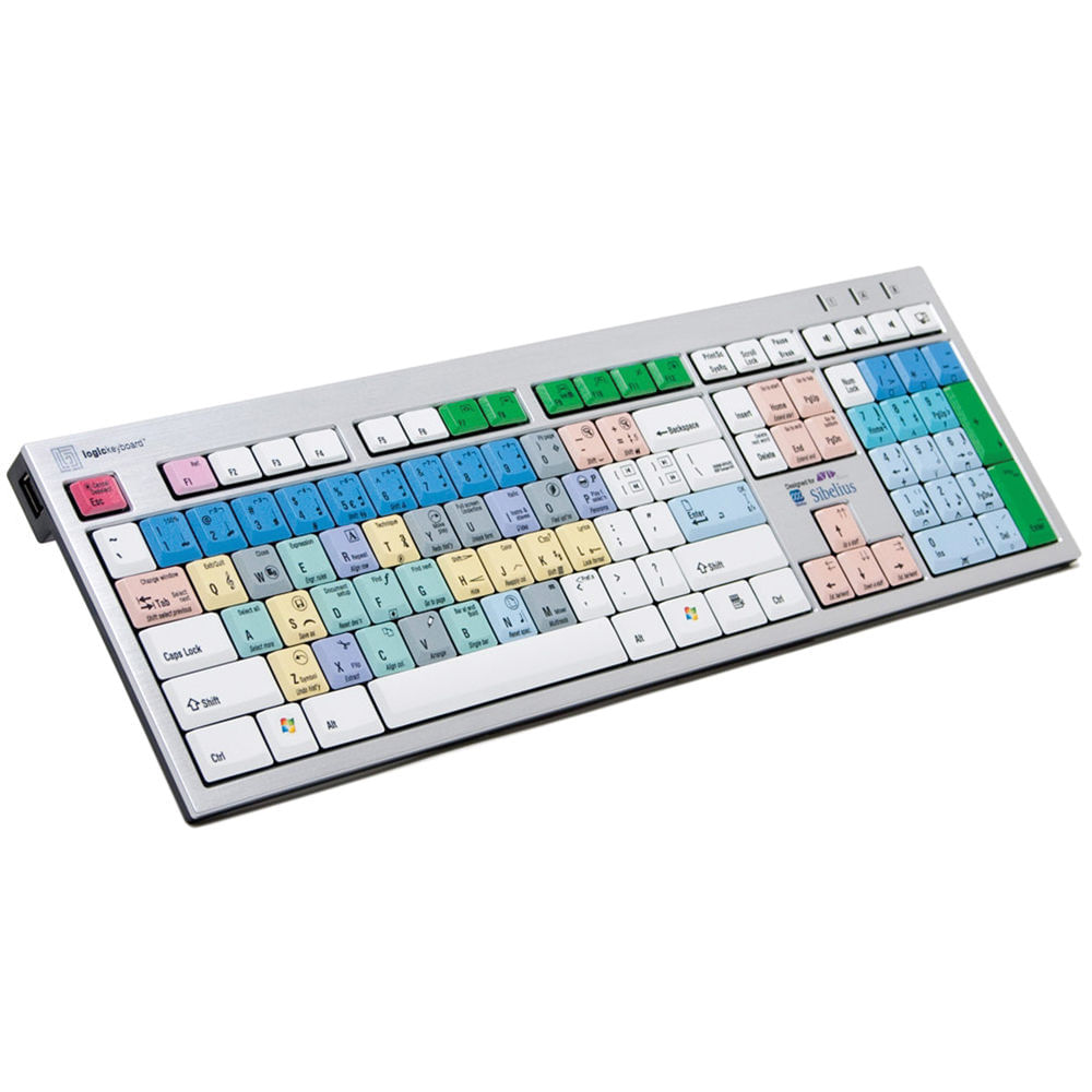 Logickeyboard Avid Sibelius Slim Line PC Keyboard 747648-REG Logickeyboard Avid Sibelius Slim Line PC Keyboard 747648-REG