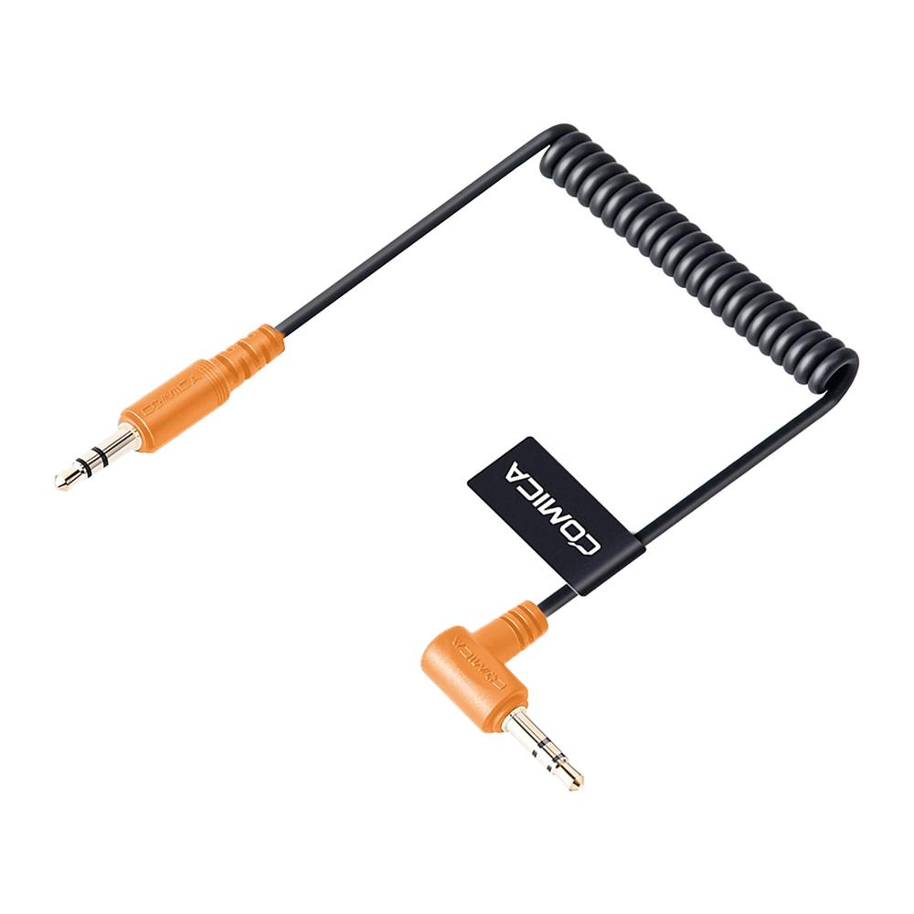 Cable Enrollado Comica Audio CVM-D-CPX 3.5mm TRS Macho a 3.5mm TRS Macho en Ángulo Recto para Cámara 1552583-REG Cable Enrollado Comica Audio CVM-D-CPX 3.5mm TRS Macho a 3.5mm TRS Macho en Ángulo Recto para Cámara 1552583-REG