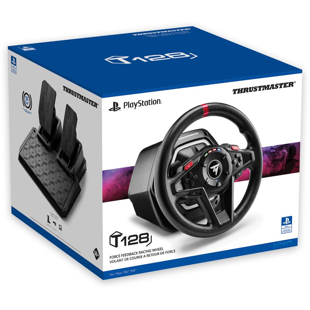 Volante y Pedales Thrustmaster T128 para Playstation 4/5 y PC - Retroalimentación Dinámica, Cambio d 1731031-REG Volante y Pedales Thrustmaster T128 para Playstation 4/5 y PC - Retroalimentación Dinámica, Cambio d 1731031-REG