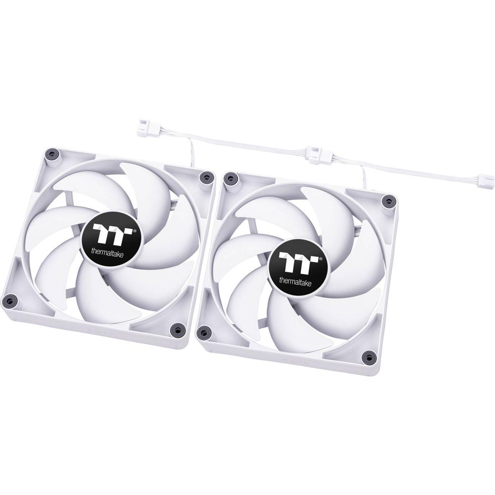 Ventiladores de Enfriamiento para PC Thermaltake CT140 (Blanco, Paquete de 2) - 2 x 140mm PWM, Rodam 1760778-REG Ventiladores de Enfriamiento para PC Thermaltake CT140 (Blanco, Paquete de 2) - 2 x 140mm PWM, Rodam 1760778-REG