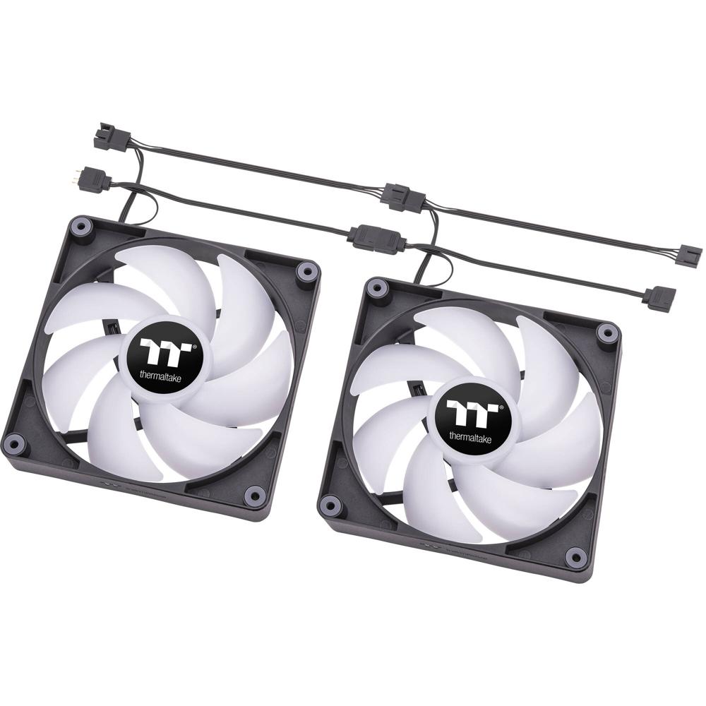 Ventiladores de Enfriamiento para PC Thermaltake CT140 con ARGB (Negro, Paquete de 2) - 2 x 140mm PW 1760776-REG Ventiladores de Enfriamiento para PC Thermaltake CT140 con ARGB (Negro, Paquete de 2) - 2 x 140mm PW 1760776-REG