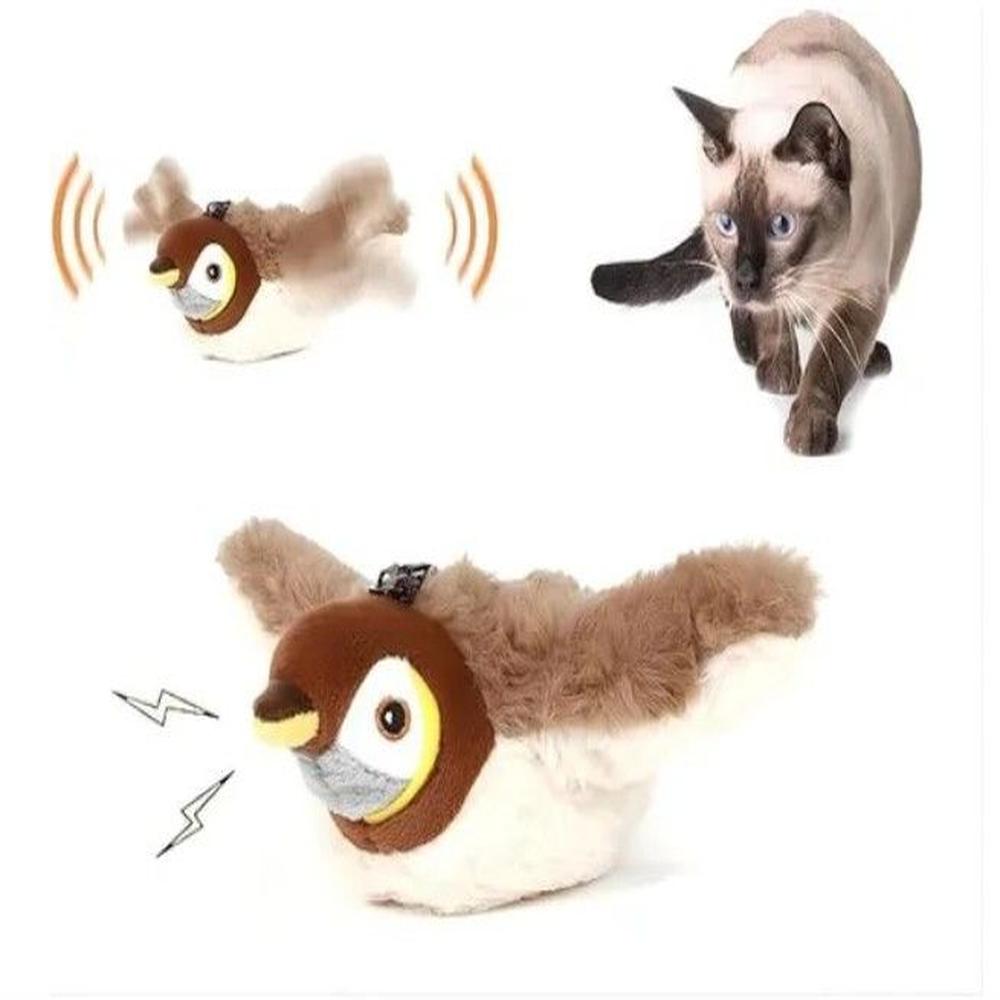 Juguete Gatos - Pajarito Interactivo marron Juguete Gatos - Pajarito Interactivo marron