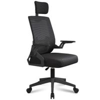 Silla Ergonómica de Oficina con Cabecera y Respaldo Regulables