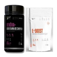 Renova Colágeno Hidrolizado Activos Berries BOTE Y Eboost Energizante En Polvo  Mandarina