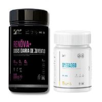 Renova Colágeno Hidrolizado Activos Berries BOTE  y Omega 360 Suplemento Omega 3