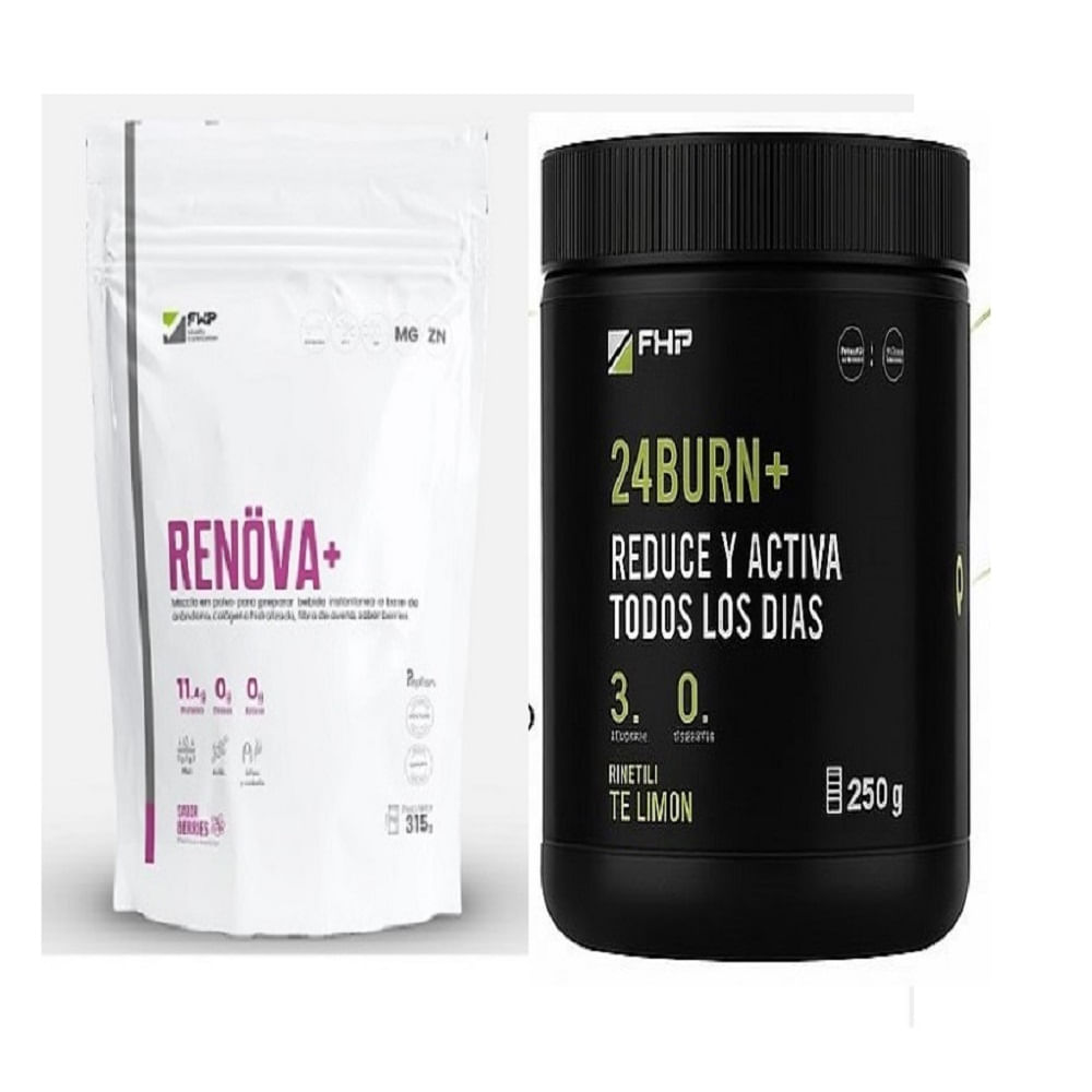 Renova Colágeno Hidrolizado Activos Berries y 24burn 280g Limón