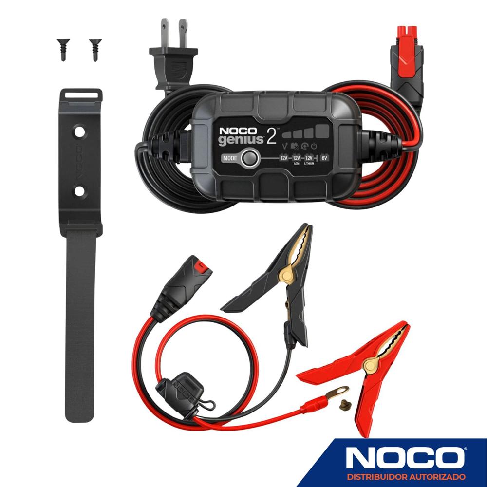 Cargador de Batería Noco Genius2 2A 6V/12V Auto y Moto