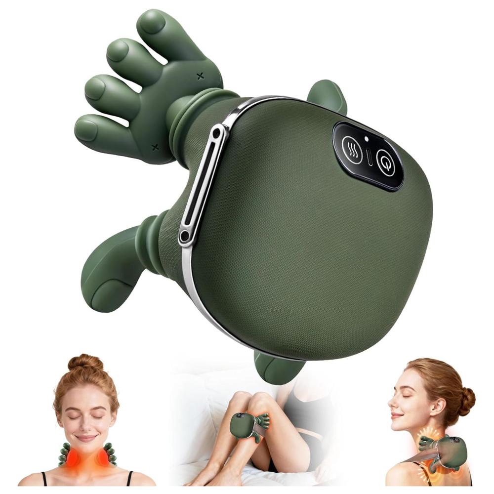 Masajeador de Cuello y Hombros con Calor 4D Amasamiento Profundo y Masaje Shiatsu