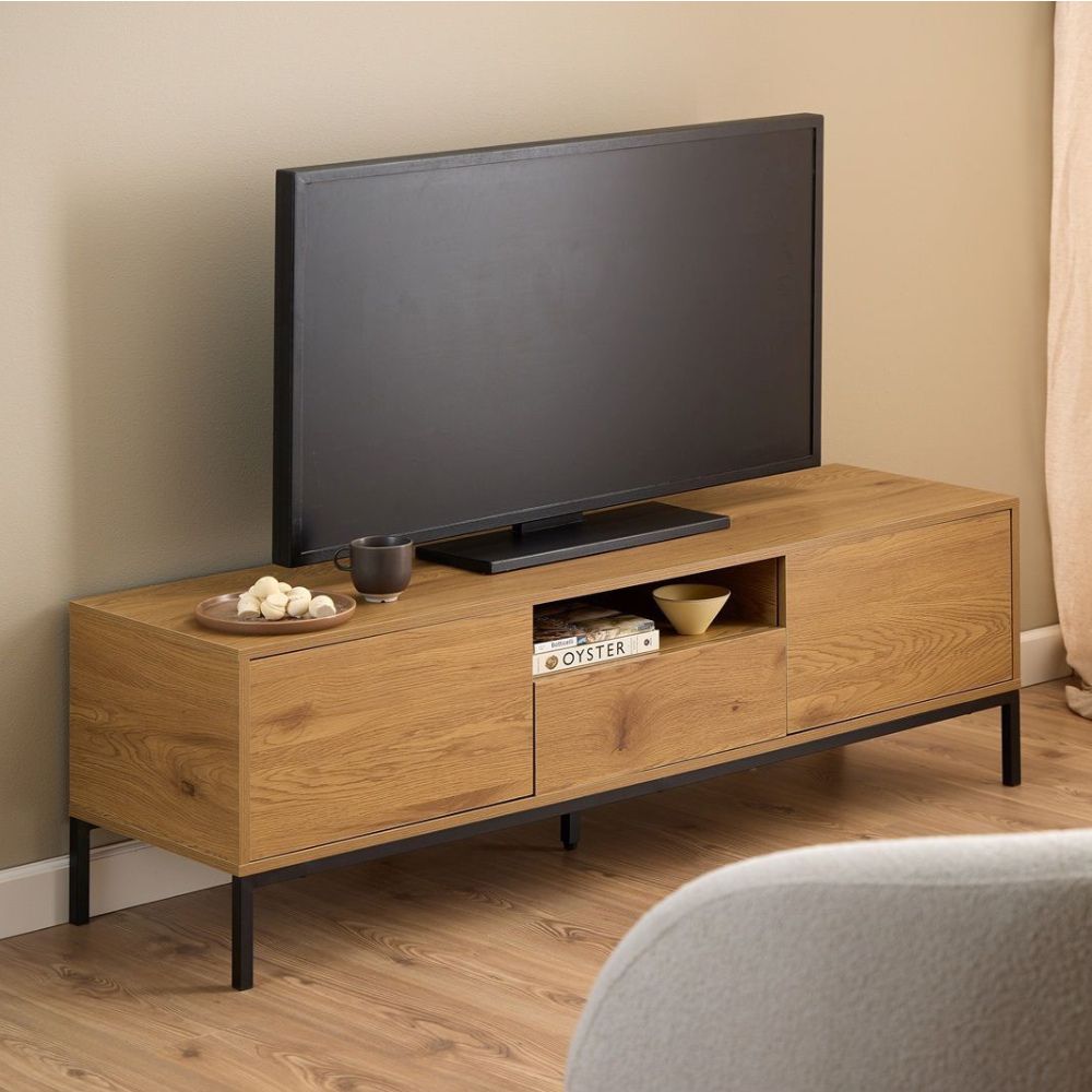 Mesa de TV 55'' Narcy Marron claro | Masiva Home