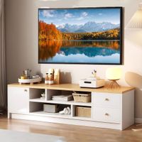 Mesa de TV 60'' Madeline Blanco y Beige | Masiva Home