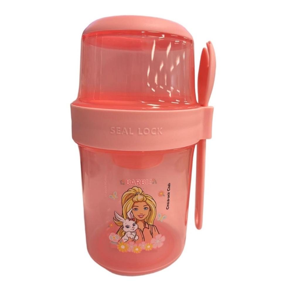 Vaso Yogurera Escolar Barbie y su Conejita 310 ML  560 ML