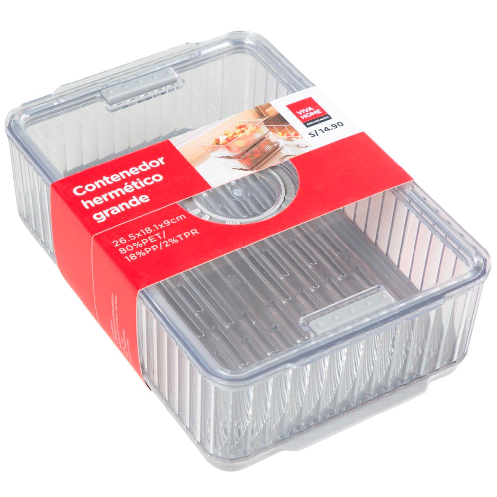Caja VIVA HOME Con Tapa Hermética 2550ml
