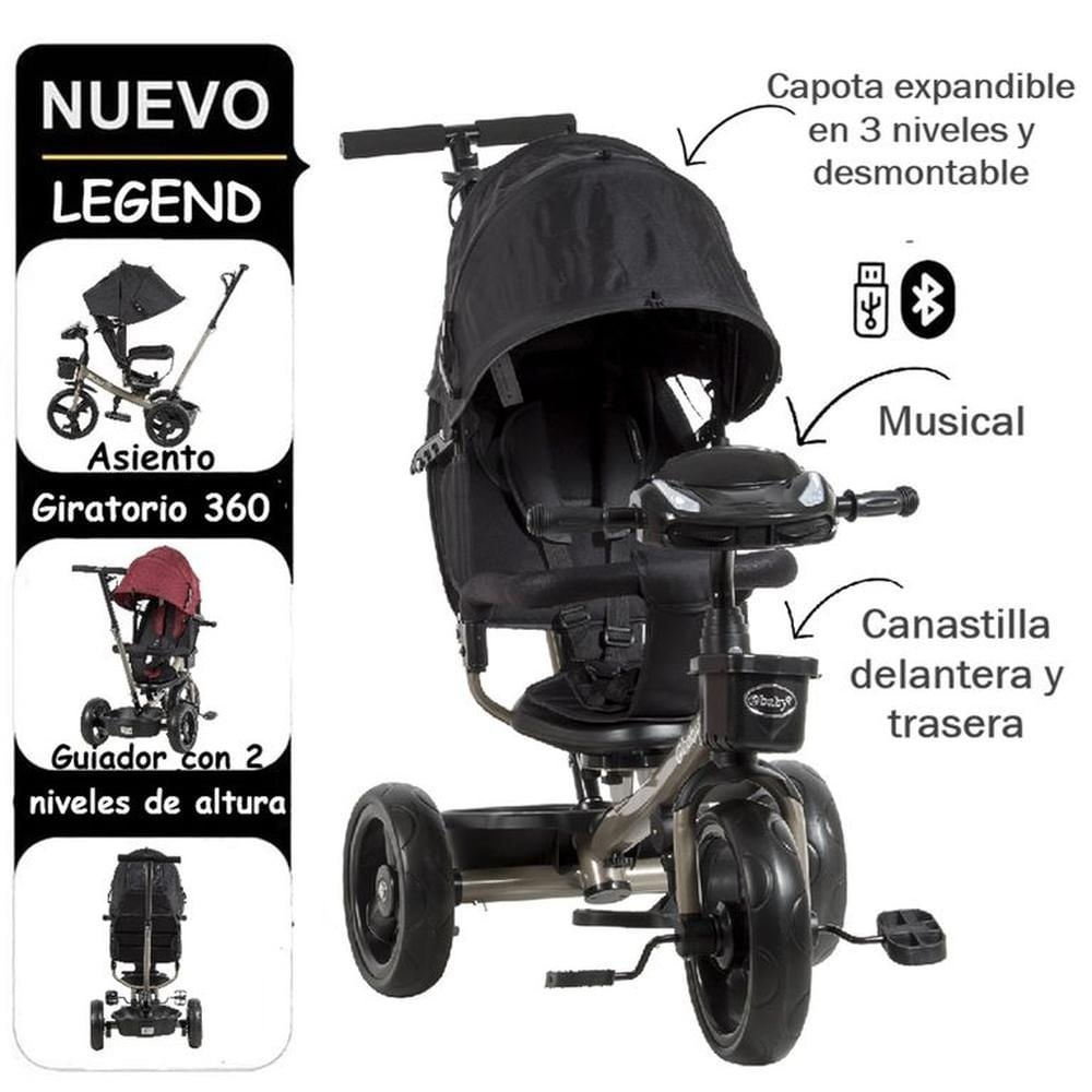 Triciclo Legend Ebaby EB362 USB Y Bluetooth Triciclo Legend Ebaby EB362 USB Y Bluetooth