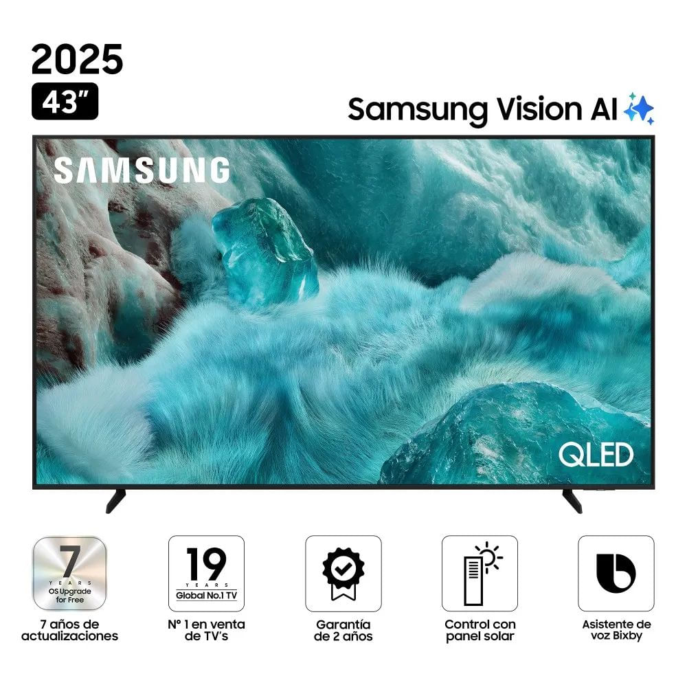 Televisor Samsung 43'' QLED UHD 4K QN43Q7FAAGXPE Vision AI 2025 Televisor Samsung 43'' QLED UHD 4K QN43Q7FAAGXPE Vision AI 2025