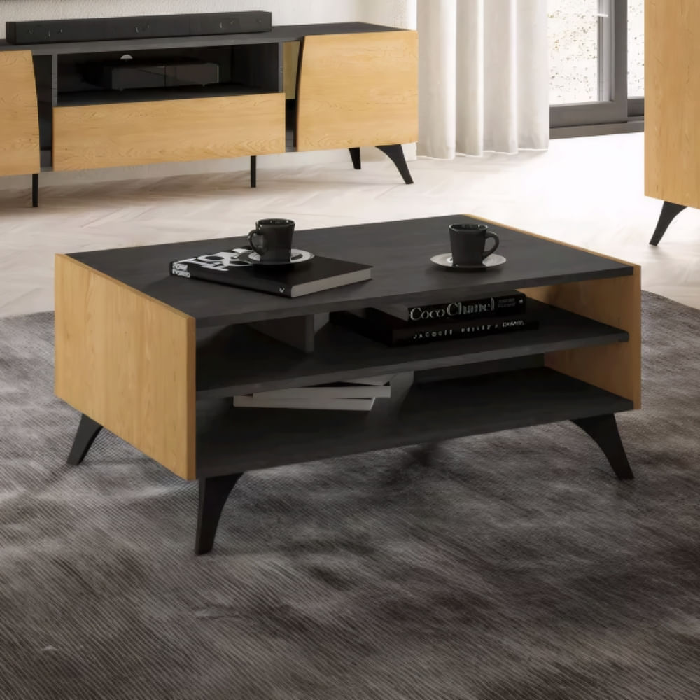 Mesa de centro Verona Marron Claro y Negro | Masiva Home