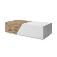 Mesa de centro Escanor Blanco y Marron | Masiva Home