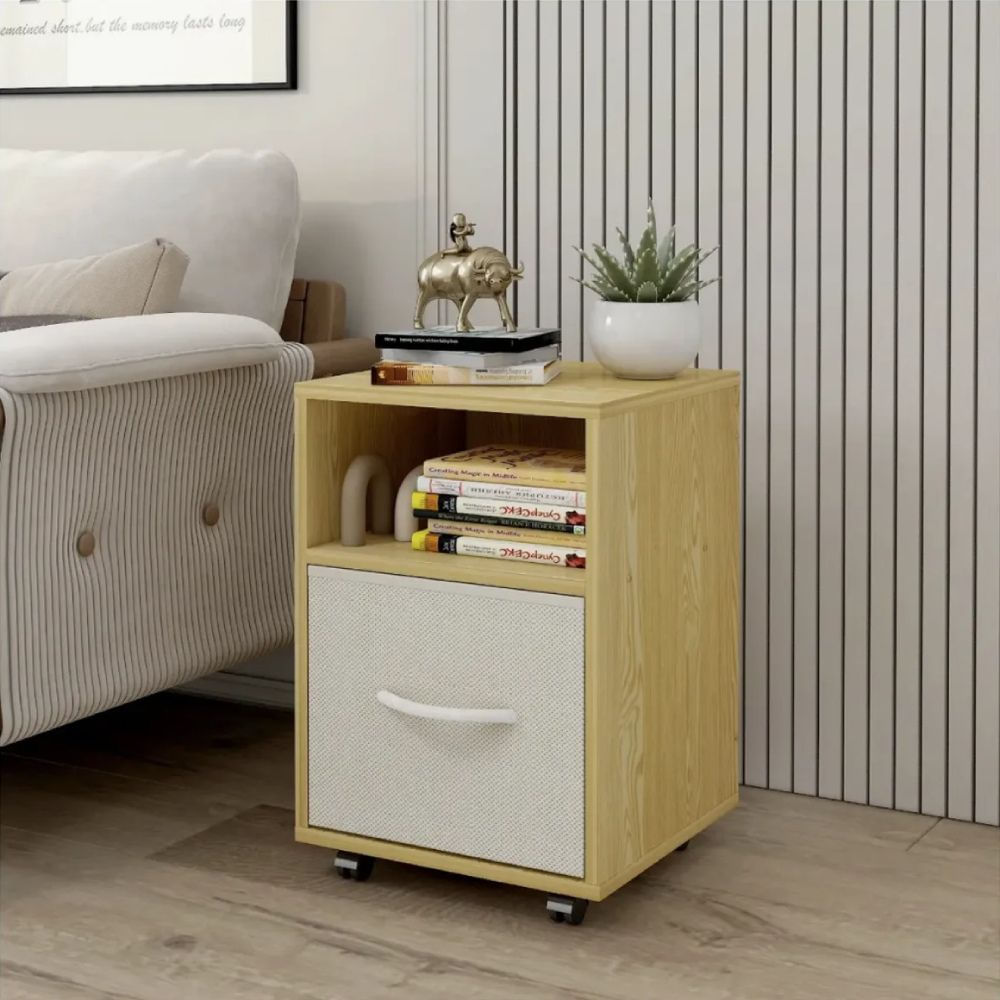 Velador Mesa de Noche Mercedes Marron claro | Masiva Home