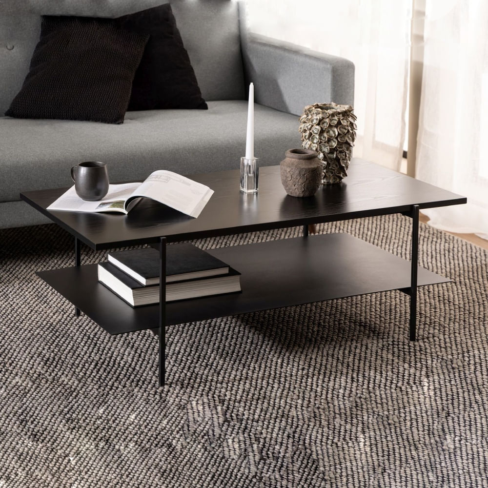 Mesa de centro industrial Angus Negro | Masiva Home