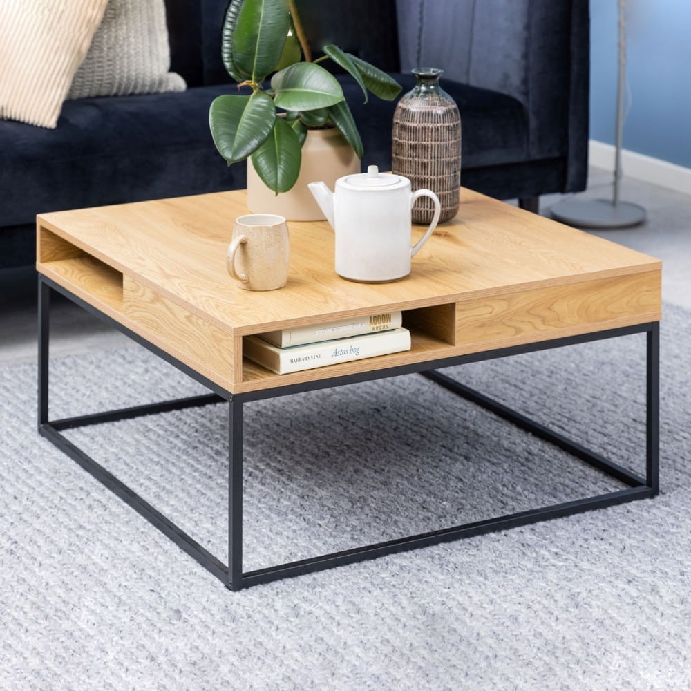 Mesa de centro industrial Tawa Marron claro | Masiva Home