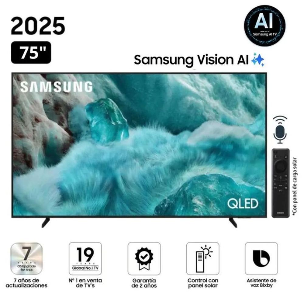 Televisor Samsung 75'' QLED UHD 4K QN75Q7FAAGXPE 2025 Televisor Samsung 75'' QLED UHD 4K QN75Q7FAAGXPE 2025