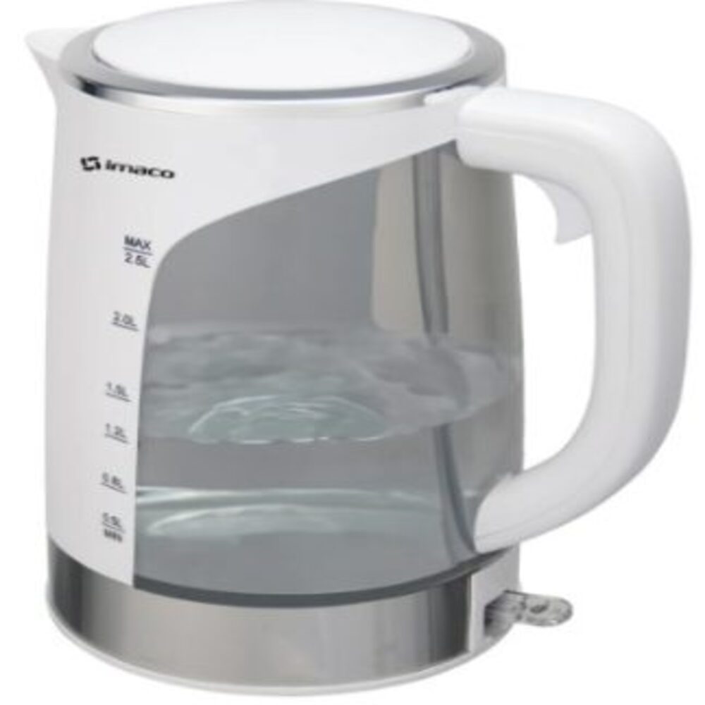 Hervidor plastico 2.5L blanco Imaco KE2500