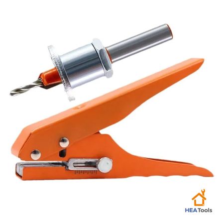 PERFORADORA PARA CANTO DELGADO TAPAS DE 8MM NARANJA - AVELLANADOR CON TOPE 8MM