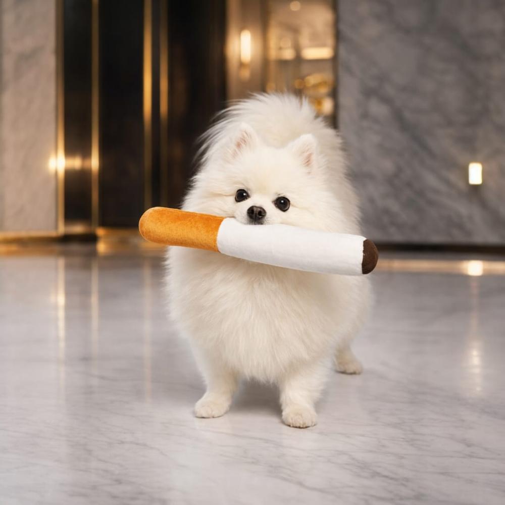 JUGUETE DE PELUCHE PARA PERROS CON SONIDO SQUEAKY Blanco JUGUETE DE PELUCHE PARA PERROS CON SONIDO SQUEAKY Blanco