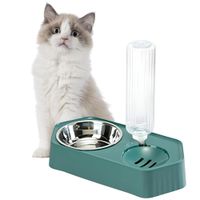 Dispensador AUTOMÁTICO de Botella Talla L para Mascotas VERDE