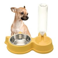Dispensador AUTOMÁTICO de Botella Talla XL para Mascotas AMARILLO
