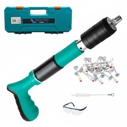 Pistola de Clavos Remachadora con Accesorios Maletín Portable y 10 Clavos de Regalo Uso Doméstico Pistola de Clavos Remachadora con Accesorios Maletín Portable y 10 Clavos de Regalo Uso Doméstico