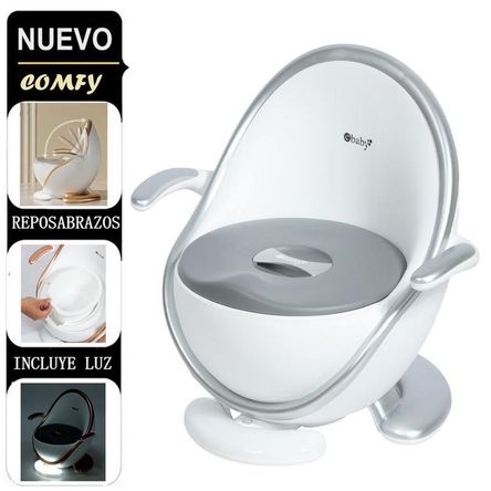 Bacín entrenador con luz «COMFY» GRIS Bacín entrenador con luz COMFY GRIS