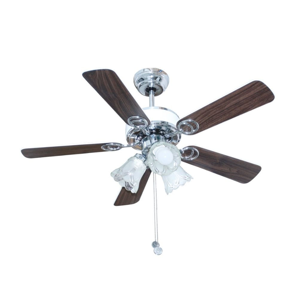 Ventilador de Techo Orange Florencia 42"" 5 Aspas 3 Luces Marrón